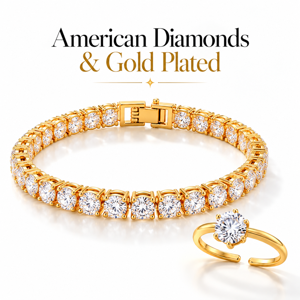 Tennis Bracelet & Free Solitaire Ring