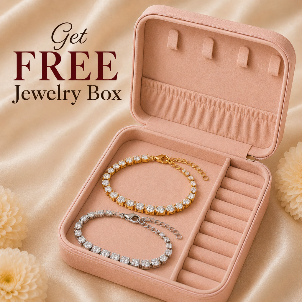 TEOT™ Gold & Silver Plated Bracelet Duo | Free Premium Jewelry Box