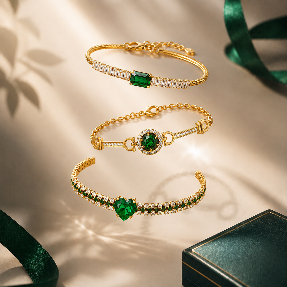 TEOT™ Emerald Signature Bracelet Set