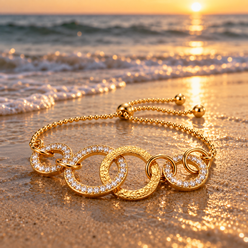 Gold & Diamond Rings Love Bracelet