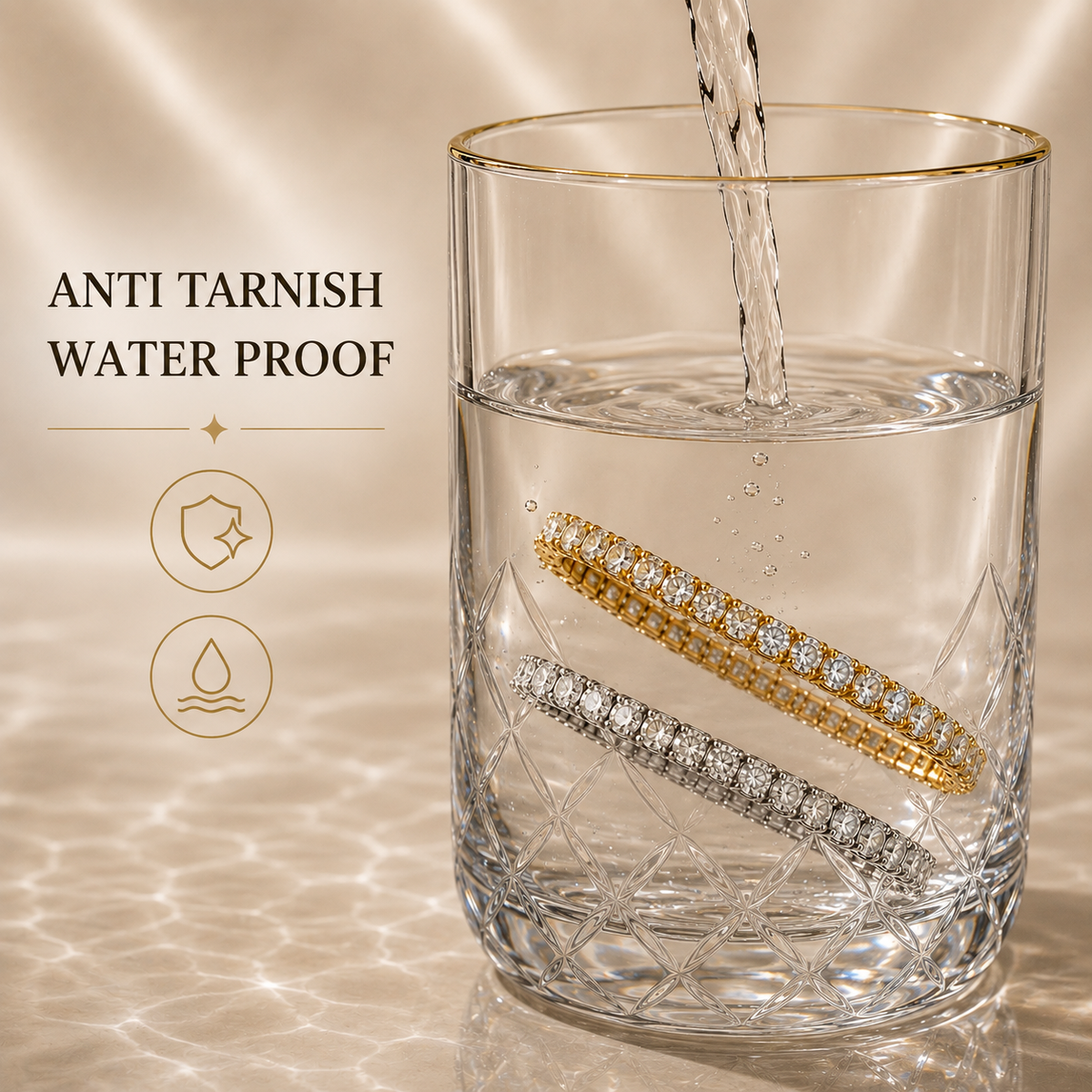 TEOT™ Gold & Silver Plated Bracelet Duo | Free Premium Jewelry Box
