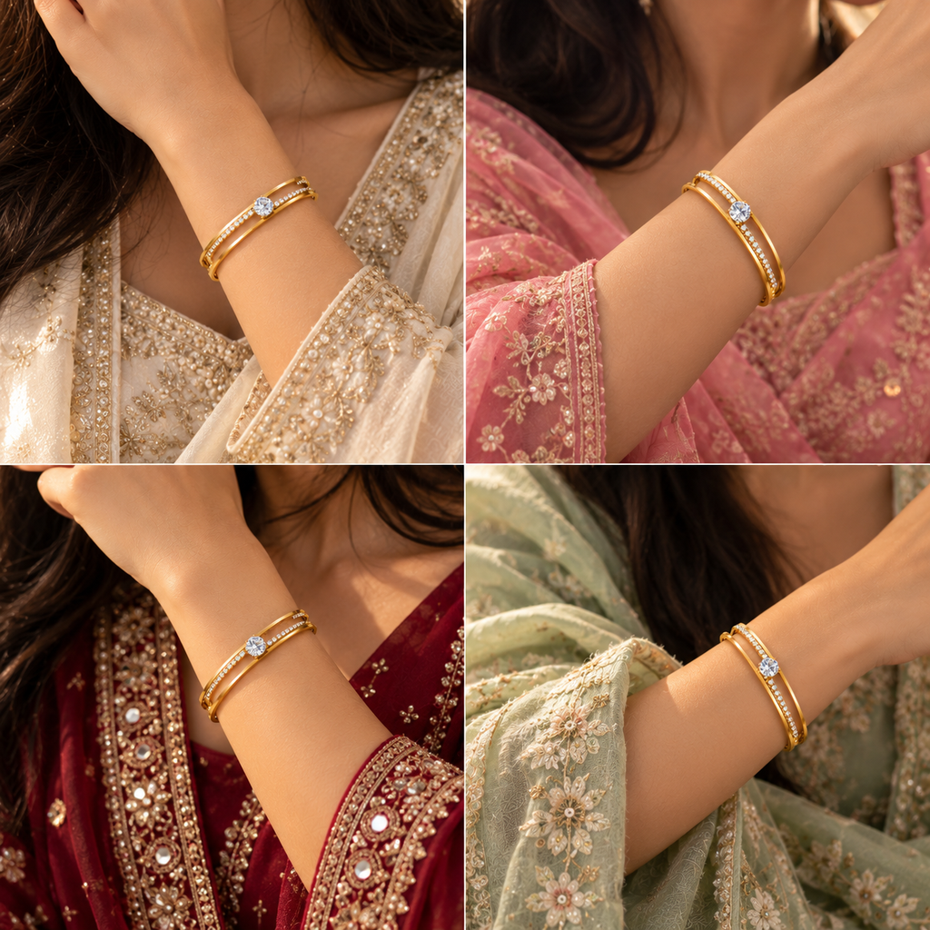 Élan Gold-Plated Adjustable Bracelet