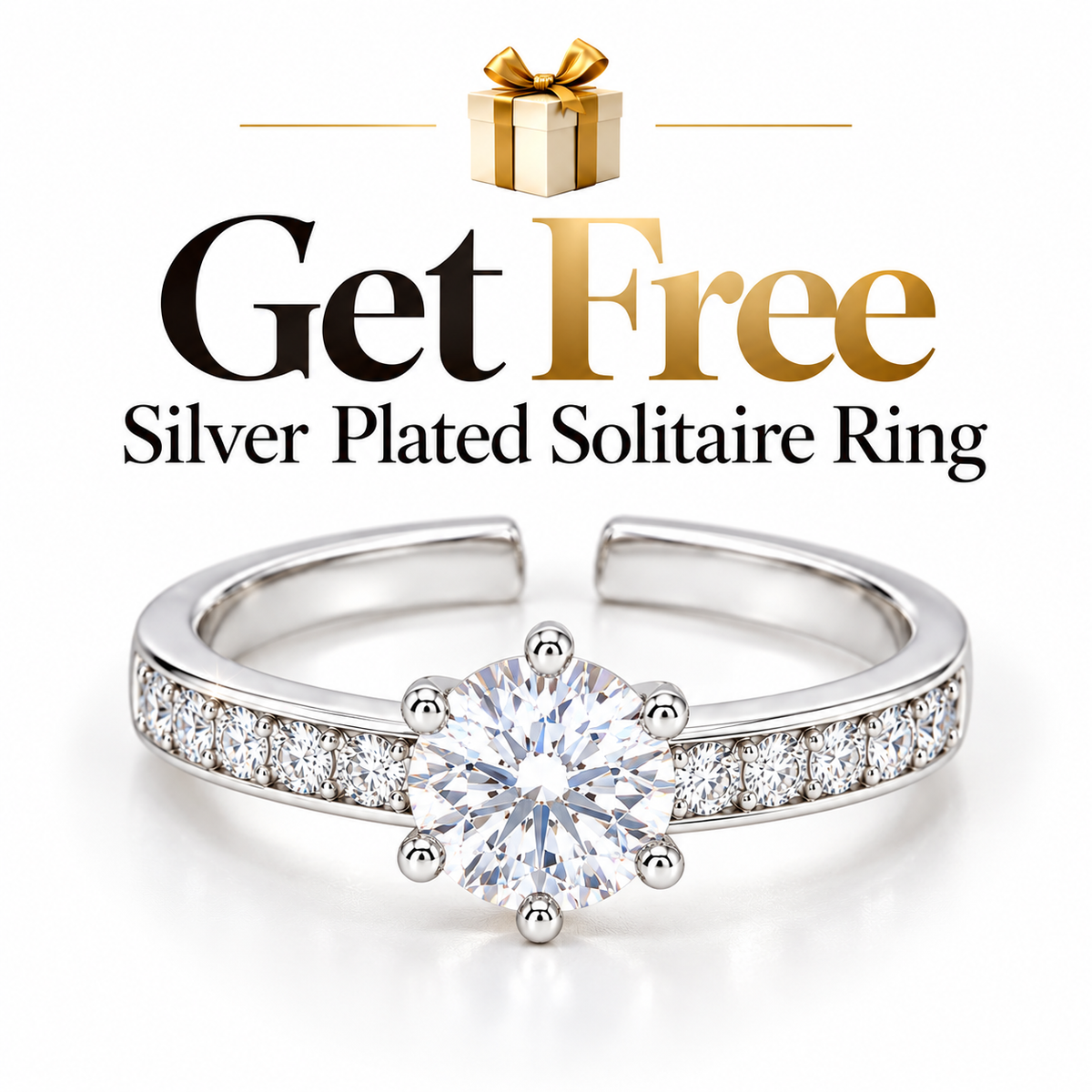 Silver-Plated American Diamond Bracelet