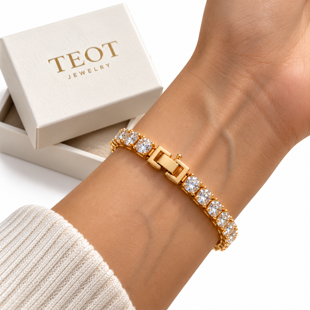 American Diamonds Gold-Plated Bracelet