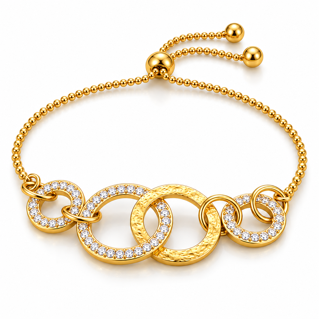 Gold & Diamond Rings Love Bracelet