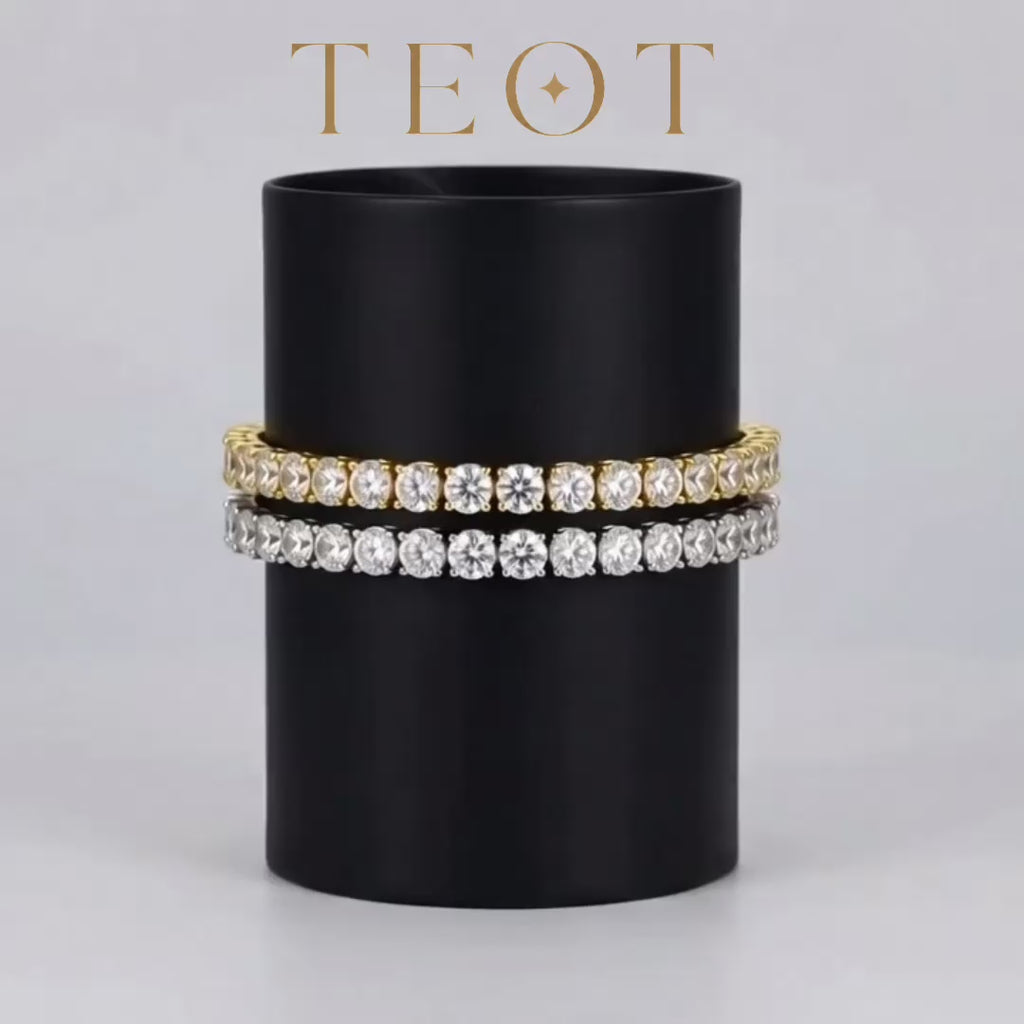 TEOT™ Gold & Silver Plated Bracelet Duo | Free Premium Jewelry Box